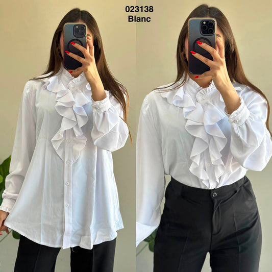 Chemise a volants 023138
