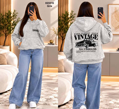 Sweat à capuche Vintage femme – 023316