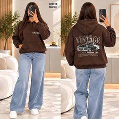 Sweat à capuche Vintage femme – 023316