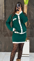 Ensemble laine jupe+gilet 022905