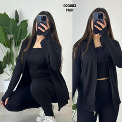Tenue sport 3ps gilet+top 023083
