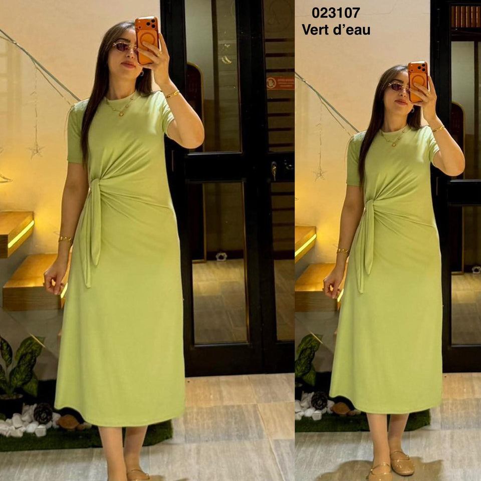 Robe avec ceinture pour femme Sympatico Tunisie – vue 4