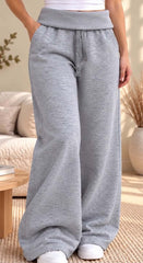 Pantalon Gris 023333 - détail taille haute