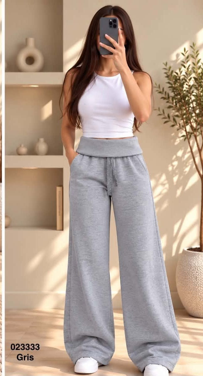 Pantalon Gris 023333 - vue mannequin