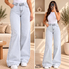 Pantalon jean 023341 – Gris clair