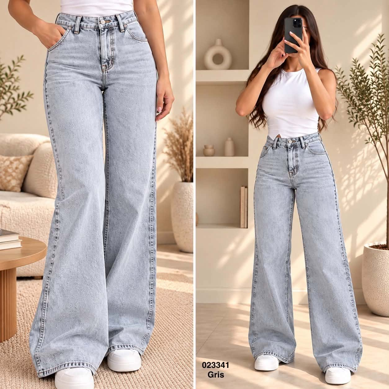 Pantalon jean 023341 – Gris
