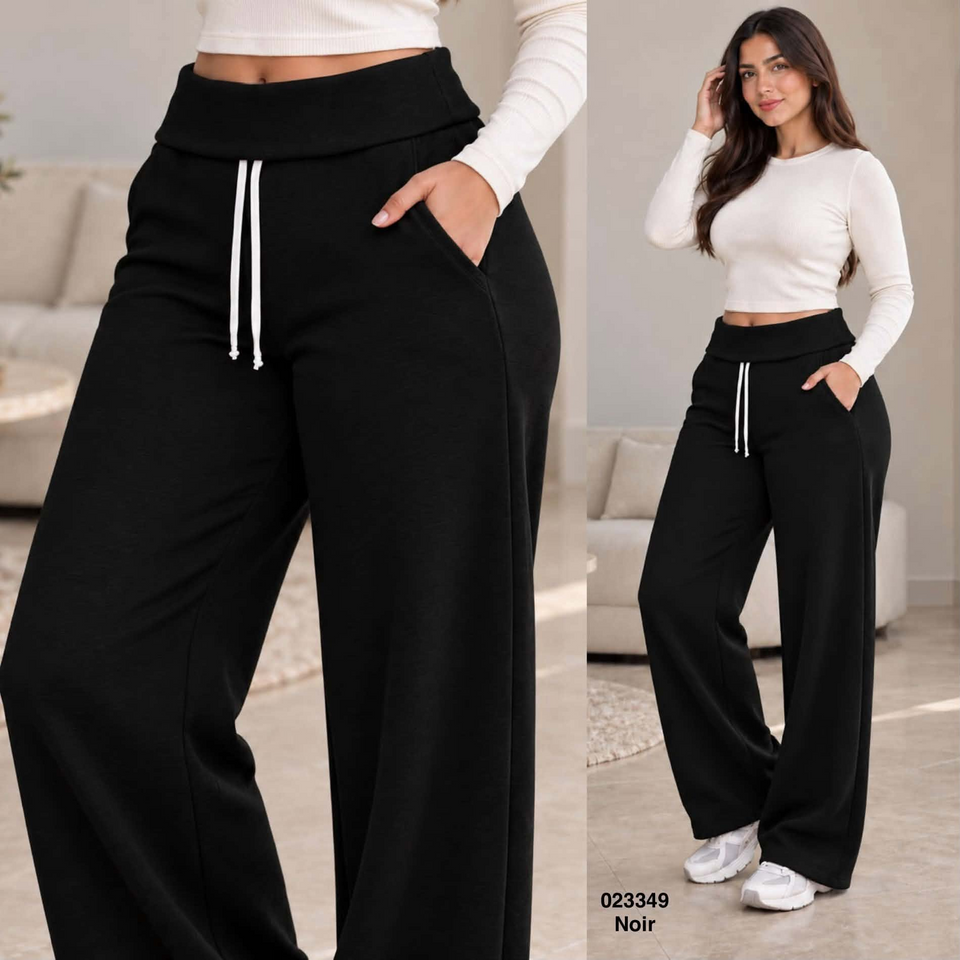 Pantalon scuba 023349 noir