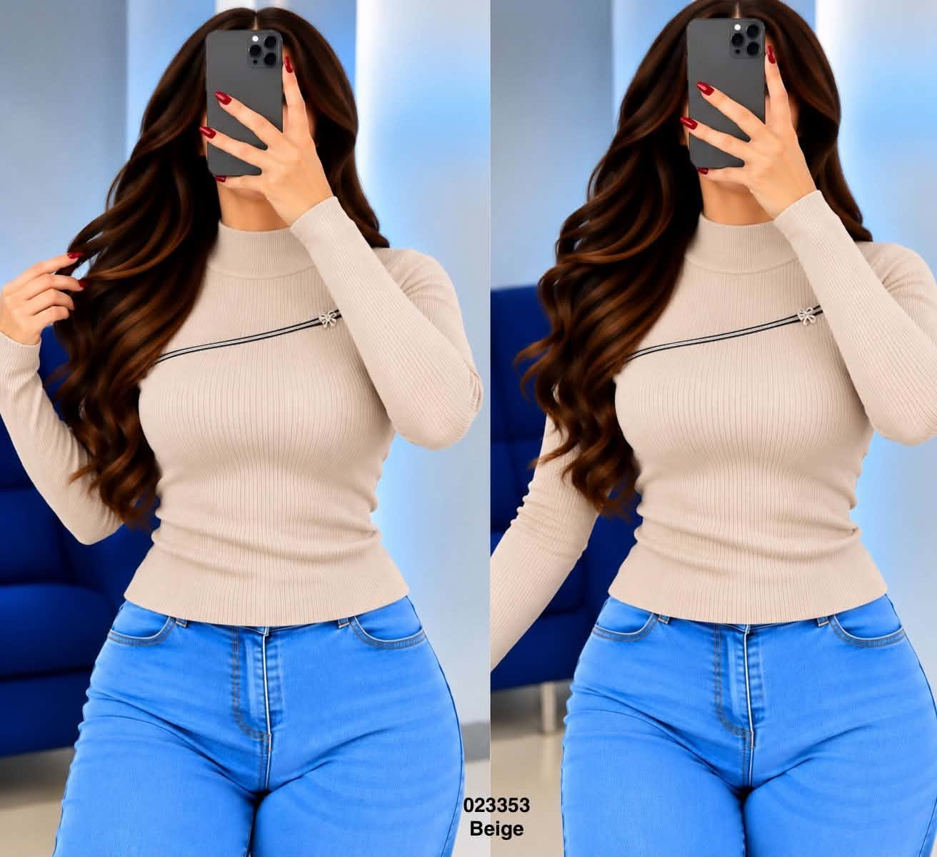 Pull 023353 - Beige
