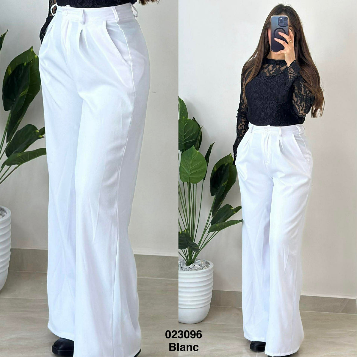 Pantalon large 023096