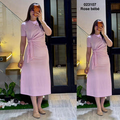 Robe avec ceinture 023107