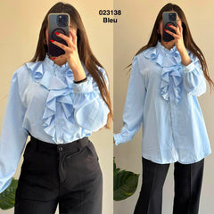Chemise a volants 023138
