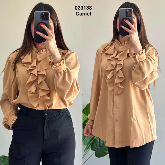 Chemise a volants 023138