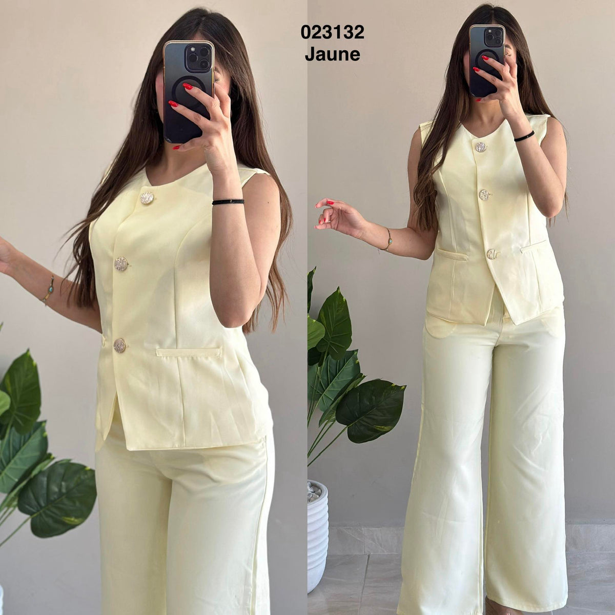 Ensemble 2ps pul av ec boutons+pantalon 023132