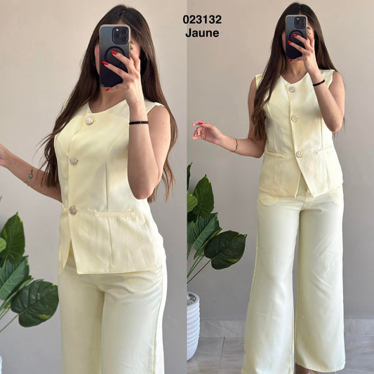 Ensemble 2ps pul av ec boutons+pantalon 023132