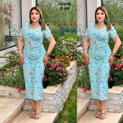 Robe ajustée avec design 023145