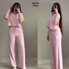 Ensemble 2ps chemise oversize +pantalon 023143