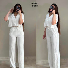 Ensemble 2ps chemise oversize +pantalon 023143