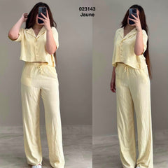 Ensemble 2ps chemise oversize +pantalon 023143