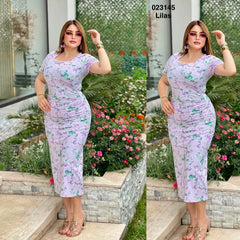 Robe ajustée avec design 023145