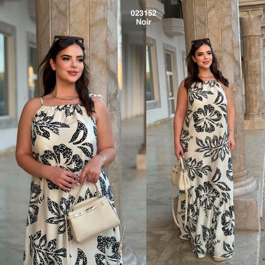 Robe bretelle fleurie 023152
