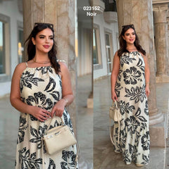 Robe bretelle fleurie 023152