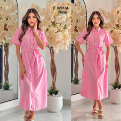 Robe style chemise elena 023154