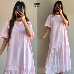 Robe longue avec tulle 023155