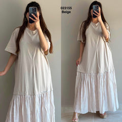 Robe longue avec tulle 023155