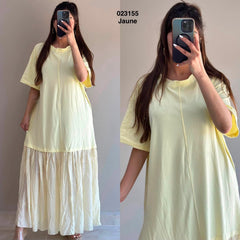 Robe longue avec tulle 023155
