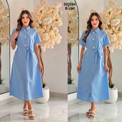 Robe style chemise elena 023154