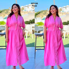 Robe avec boutons 023156