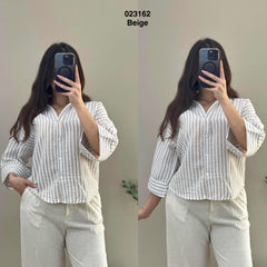 Chemise rayé oversize 023162