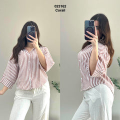 Chemise rayé oversize 023162