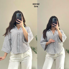 Chemise rayé oversize 023162