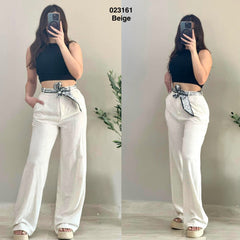 Pantalon kamreya avec caravatte 023161