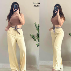 Pantalon kamreya avec caravatte 023161