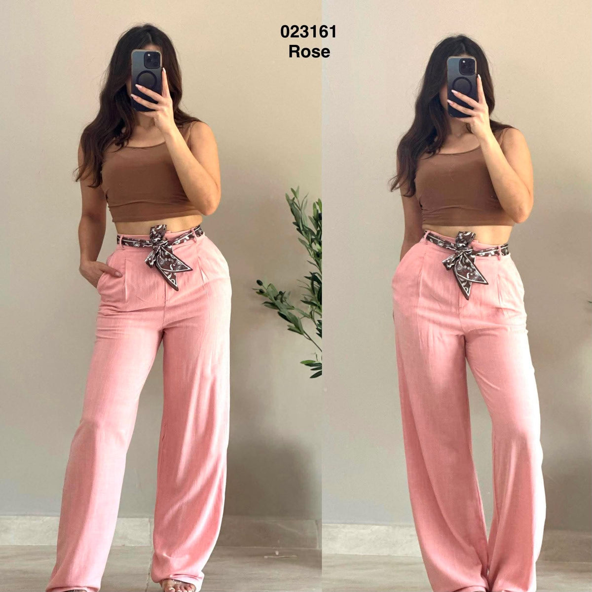 Pantalon kamreya avec caravatte 023161
