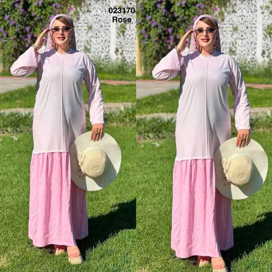 Robe long avec tulle 023170