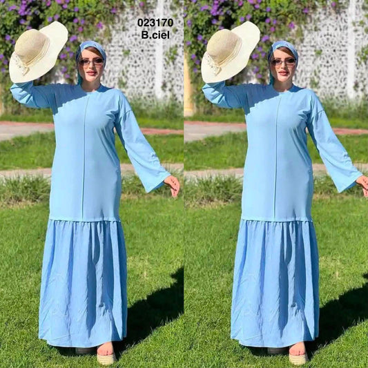 Robe long avec tulle 023170