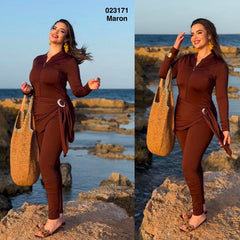 Burkini combinaison avec cache +foulard 023171