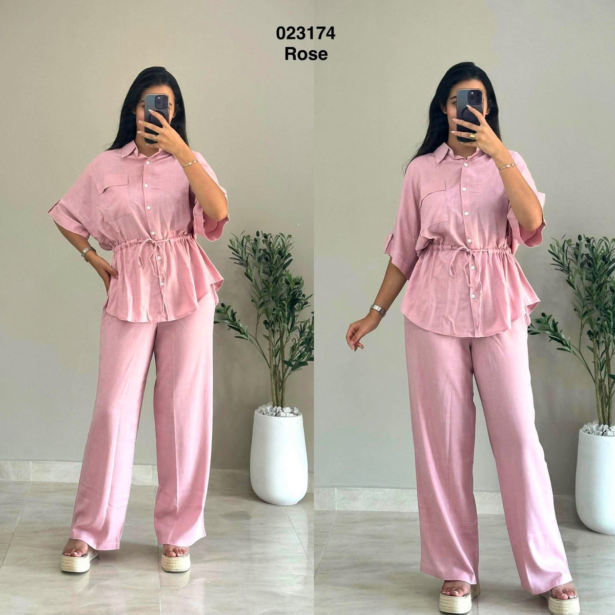 Ensemble 2ps kamreya chemise +pantalon 023174