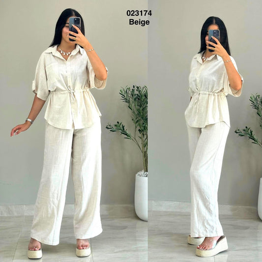 Ensemble 2ps kamreya chemise +pantalon 023174