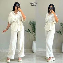 Ensemble 2ps kamreya chemise +pantalon 023174