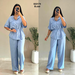 Ensemble 2ps kamreya chemise +pantalon 023174