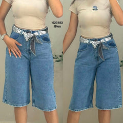 Pantalon short courte avec cravette 023183