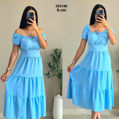 Robe col bateau 023186