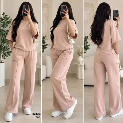 Ensemble 2 ps pul + pantalon tissu scuba 023263