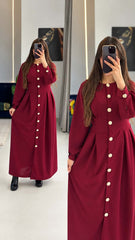 Robe long avec boutons 022970