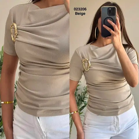 Pull avec boucle pour femme Sympatico Tunisie – vue 2