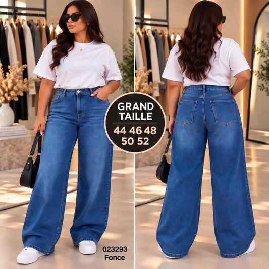 Pantalon large grand taille 023293